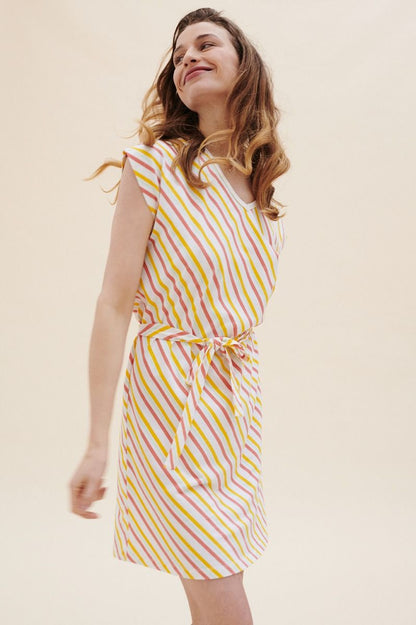 Lily Balou Damen Bianca V-neck Dress Sorbet