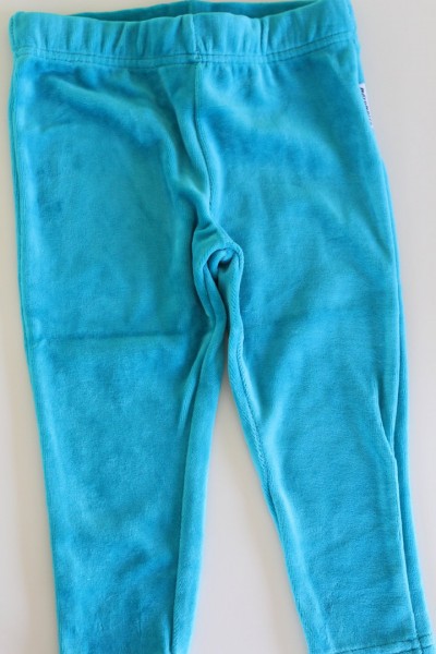 maxomorra Velour Nicki Legging türkis