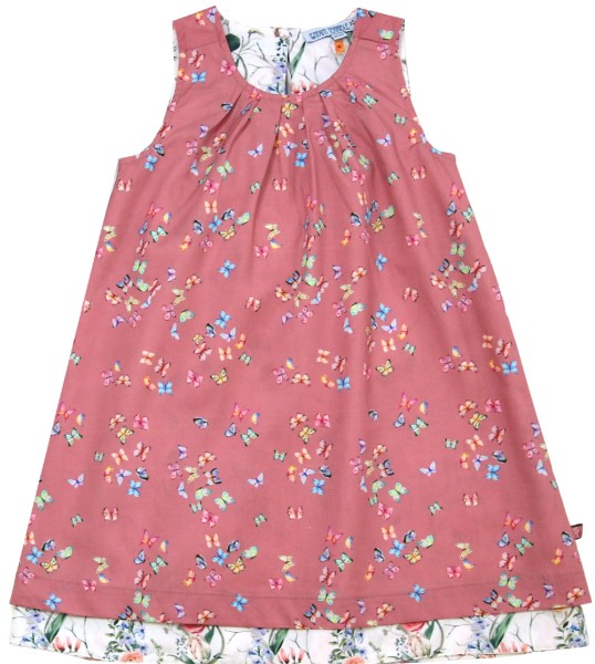 Enfant Terrible Wendekleid Schmetterlinge-Blumen weiß-rose