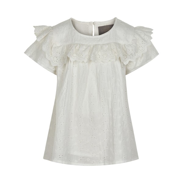 Creamie Bluse Embroidery Cloud
