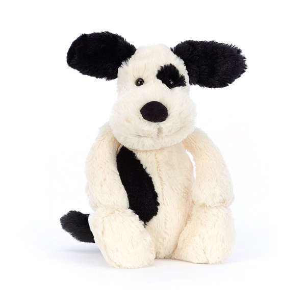 Jellycat Bashful Black & Cream Puppy Medium 31cm