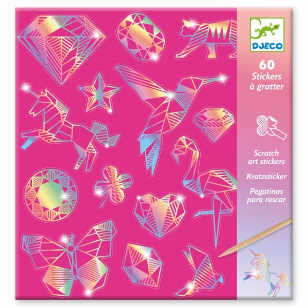 Djeco Kratzbild Sticker Diamant