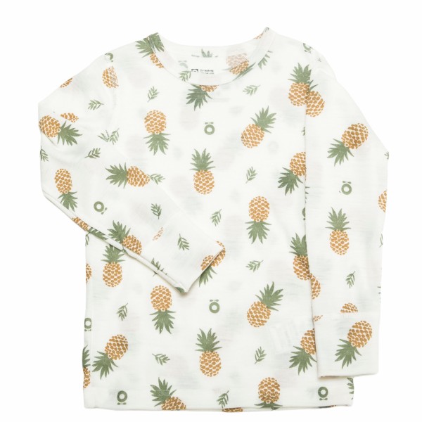 Katvig Langarm Shirt Ananas Merinowolle