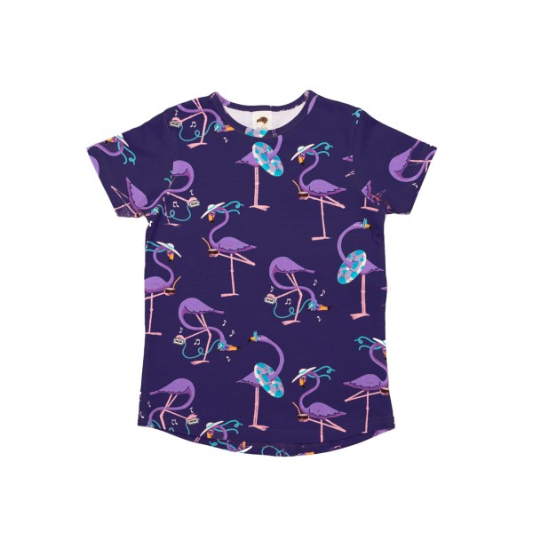 Mullido Kurzarm Shirt Flamingo lila
