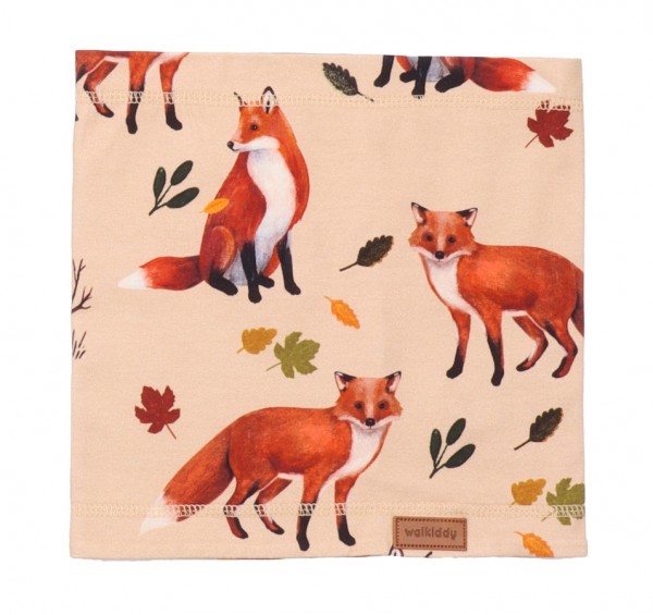 Walkiddy Loop Schlauchschal Mütze Red Foxes Fuchs