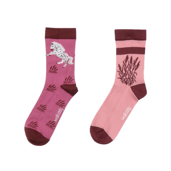 Walkiddy Socken Schimmel Horses 2er Pack