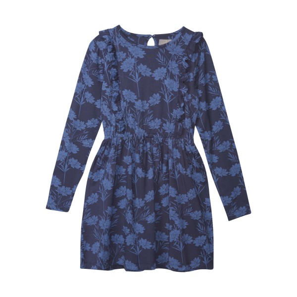 Creamie Langarm Jersey Kleid dunkelblau