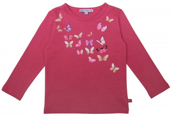 Enfant Terrible Langarm Shirt mit Schmetterlingsdruck