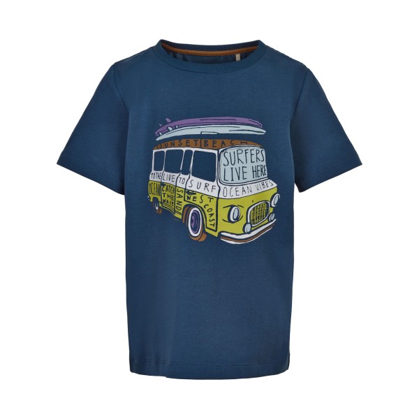 Minymo Kurzarm Shirt Camper blau