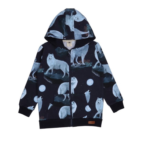 Walkiddy Kapuzen Sweatjacke Singing Wolfs