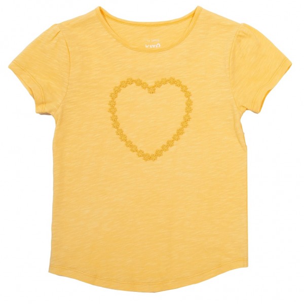 KITE Daisy Heart Kurzarm Shirt gelb