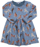 Enfant Terrible Sweatkleid Pferdedruck jeansblau Enfant Terrible Sweatkleid Pferdedruck jeansblau