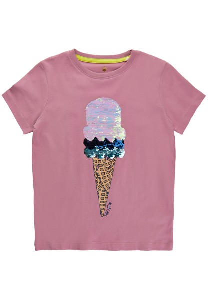 THE NEW Kurzarm Shirt TNBRIGHT Ice Cream Wendepailetten
