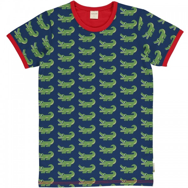 maxomorra Erwachsener Kurzarm Shirt CROCODILE Krokodil