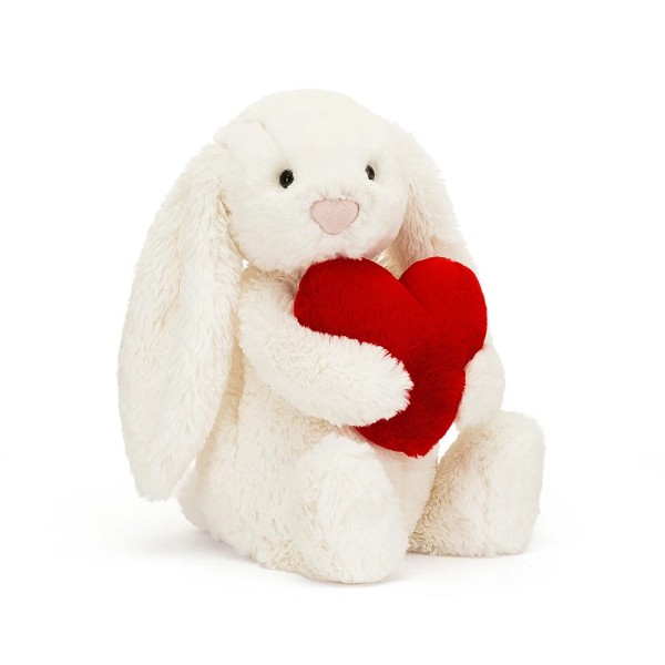 Jellycat Bashful Red Love Heart Bunny Hase Medium 31cm