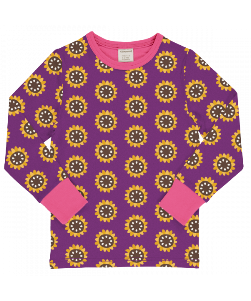 maxomorra Langarm Shirt GARDEN SUNFLOWER