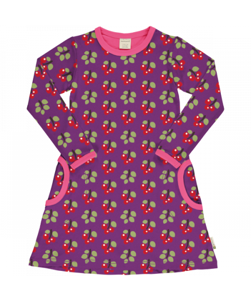 maxomorra Langarm Kleid ARCTIC BERRY