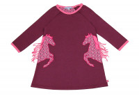 Enfant Terrible Sweatkleid mit Pferdeapplikation bordeaux Enfant Terrible Sweatkleid mit Pferdeapplikation bordeaux