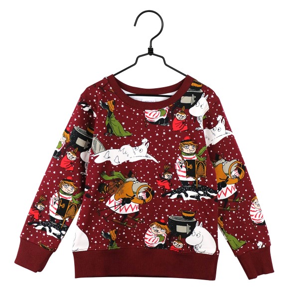 Martinex Mumin Winter Star Sweatshirt rot