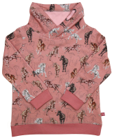 Enfant Terrible Stehkragen Sweatshirt Pferdedruck dark rosé Enfant Terrible Stehkragen Sweatshirt Pferdedruck dark rosé
