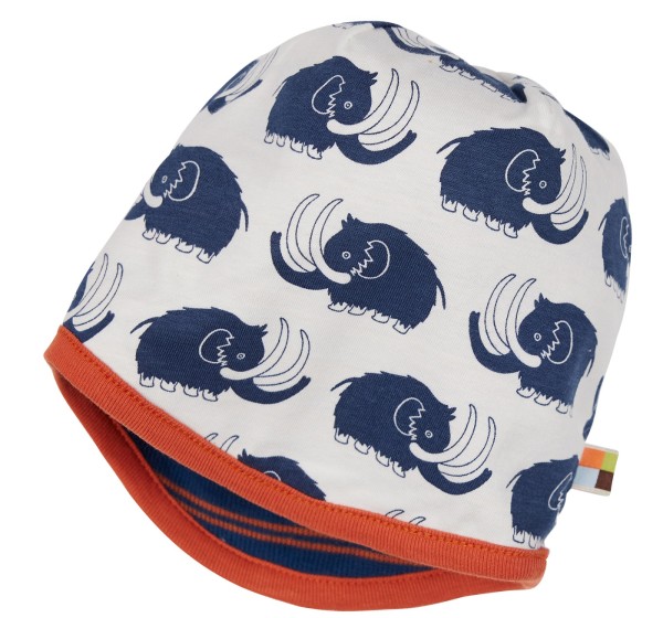 Loud + Proud Wendemütze blau-rot mit Mammuts