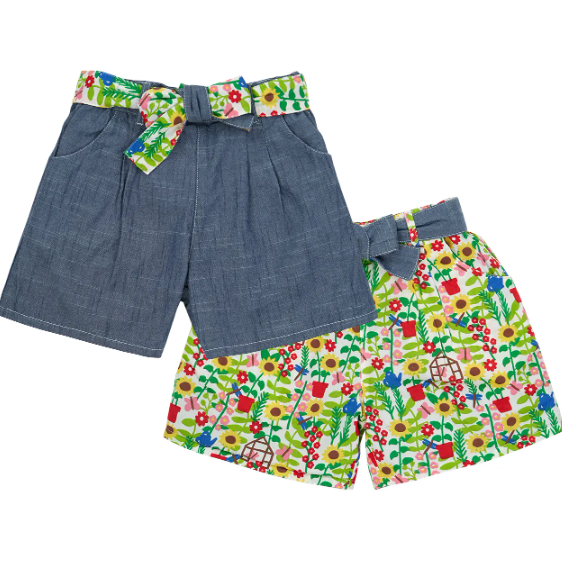 Frugi Rosalie Wendeshort Allotment/Chambray