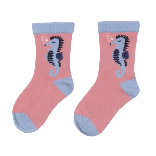 Walkiddy Socken Blue Seahorses/Colorful Dragonflies