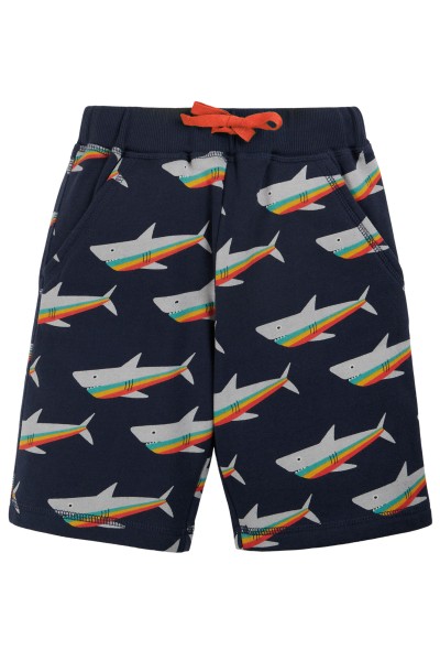 Frugi Samson Short Indigo Rainbow Sharks