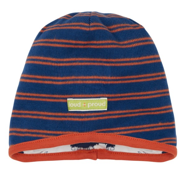 Loud + Proud Wendemütze blau-rot mit Mammuts