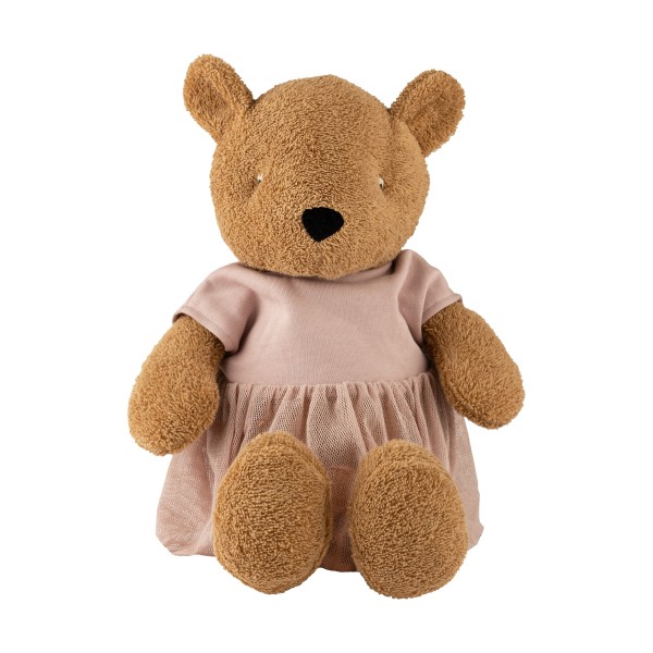 Wooly Organic ALMA Teddy Bär mit Kleid 53cm