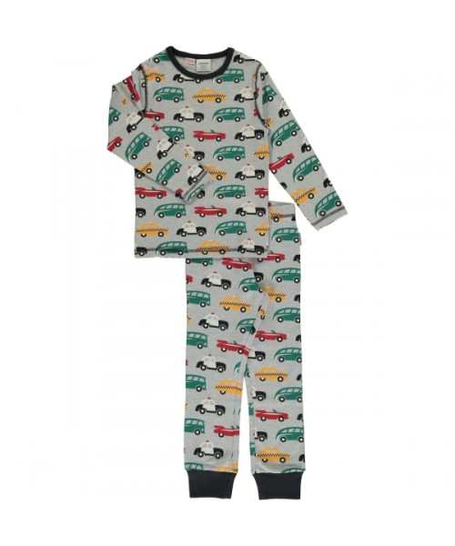maxomorra Schlafanzug Pyjama Set lang TRAFFIC