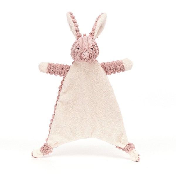 Jellycat Cordy Roy Baby Bunny Hase Schmusetuch rosa