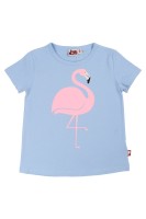 DYR Kurzarm Shirt Wildlife Pastel Blue FLAMINGO DYR Kurzarm Shirt Wildlife Pastel Blue FLAMINGO