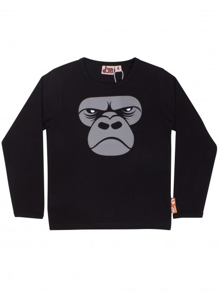 DYR Langarm Shirt Roar Tee BLACK GORILLA