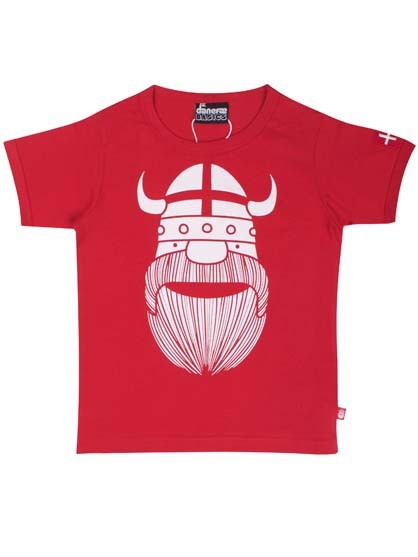 Danefae Basic Kurzarm Shirt Red ERIK Flag