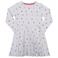 Vorschau: KITE Little Flora Langarm skater dress grau Vorschau: KITE Little Flora Langarm skater dress grau