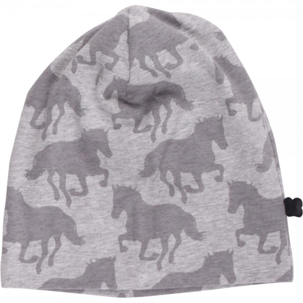 Fred's World Horse Beanie Mütze Pferde grau