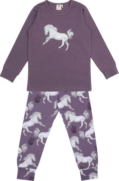Walkiddy Pyjama Set lang Schimmel Horses