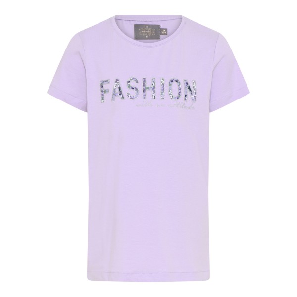 Creamie Kurzarm Shirt Fashion Pastel Lilac