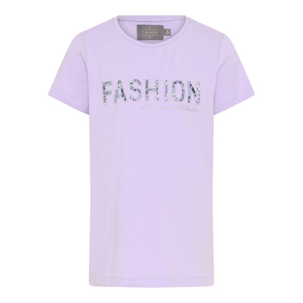 Creamie Kurzarm Shirt Fashion Pastel Lilac