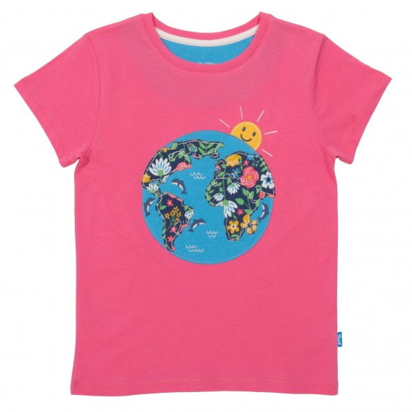 KITE Kurzarm Shirt Planet Dolphin pink