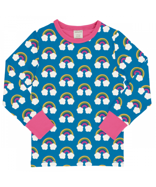 maxomorra Langarm Shirt FARM RAINBOW