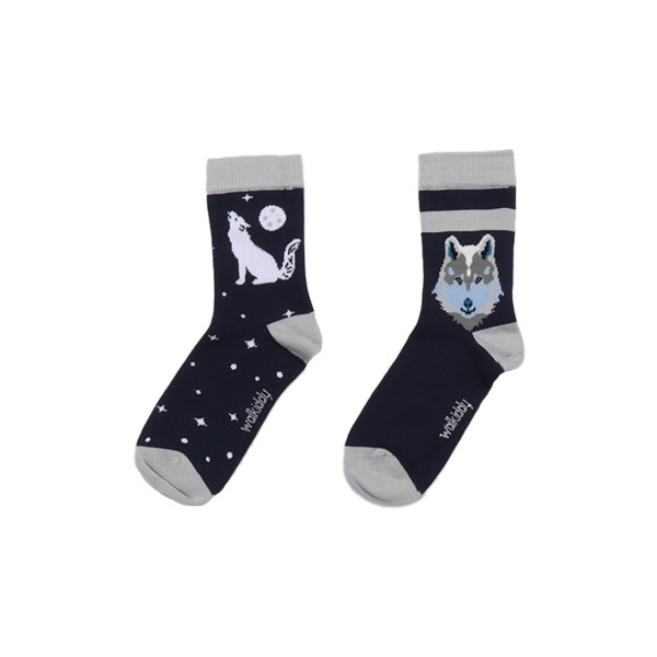 Walkiddy Socken Singing Wolfs 2er Pack