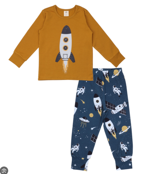 Walkiddy Pyjama Schlafanzug lang Space Trip