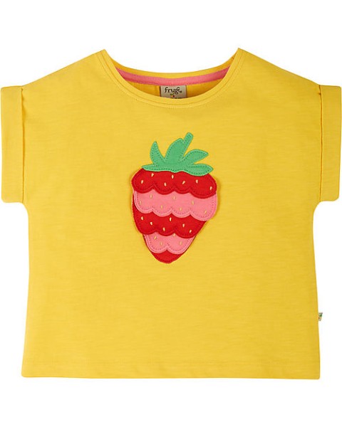 Frugi Sophie Kurzarm Shirt Strawberry