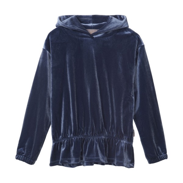 Creamie Kapuzenshirt Velour Vintage Indigo