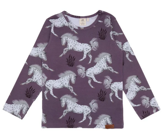 Walkiddy Langarm Shirt Schimmel Horses