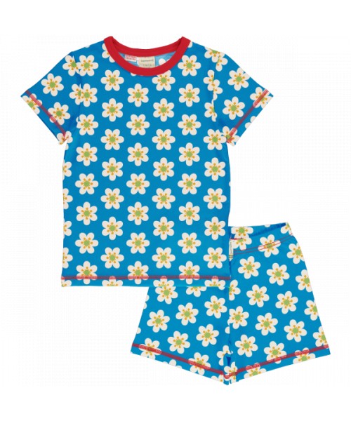 maxomorra Schlafanzug Pyjama kurz ANEMONE