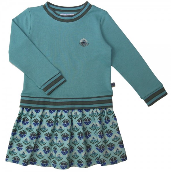 Enfant Terrible Langarm Sweatkleid mit Flanellpatch blau