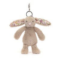 Jellycat Blossom Beige Bunny 'Petal' Bag Charm 18cm Jellycat Blossom Beige Bunny 'Petal' Bag Charm 18cm